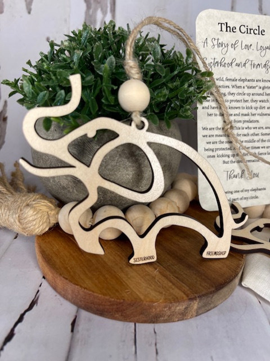 The Circle A Story of Love and Loyalty Elephant Ornament Gift ...