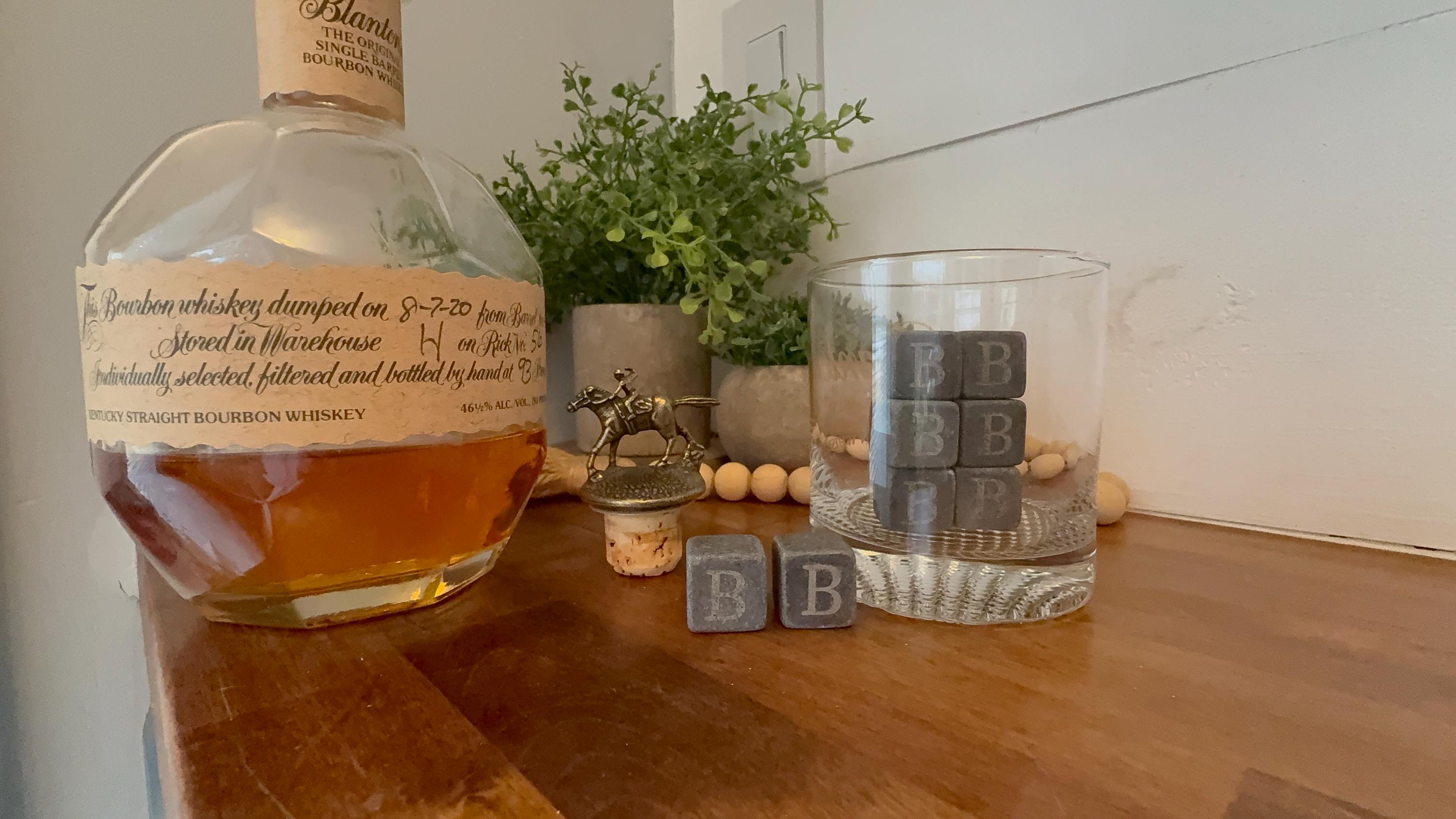Personalized Whiskey Alcohol Ice Cubes or Stones- Best Valentine's Day Gift for Men or Drinks by William Sonoma. Includes 8- 1/2 in stones