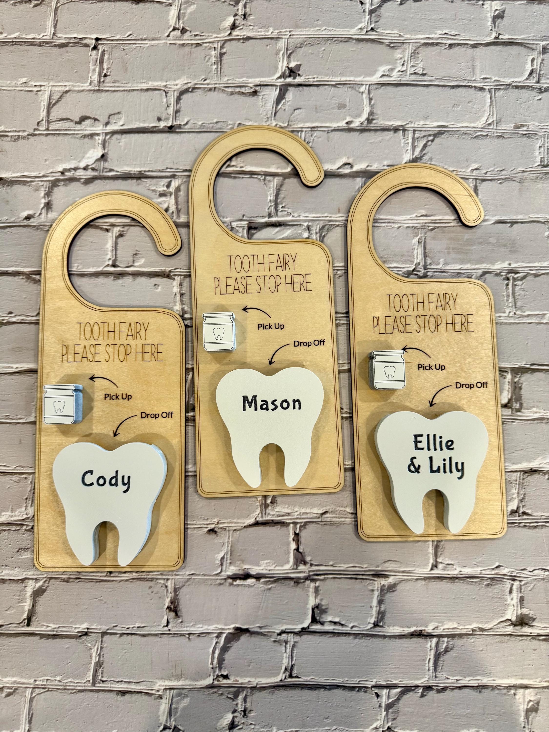 SVG Digital SVG File Tooth Fairy Door Hanger With Pick up and Drop Off ...
