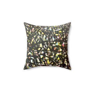 Graffiti Spun Polyester Square Pillow