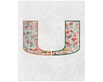 Plush Spirit Blanket - Miami, FL. Graffiti-Inspired Original Art.
