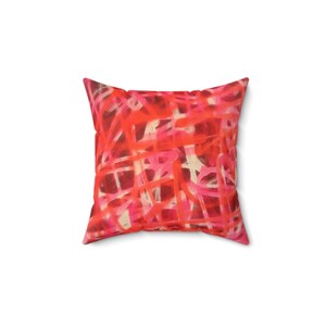 Graffiti Spun Polyester Square Pillow