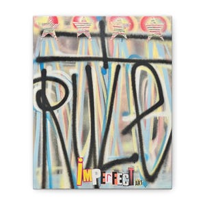 Canvas Print, I RULE, Graffiti Style Modern Wall Art Decor