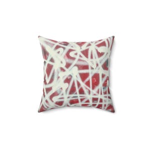 Graffiti Spun Polyester Square Pillow