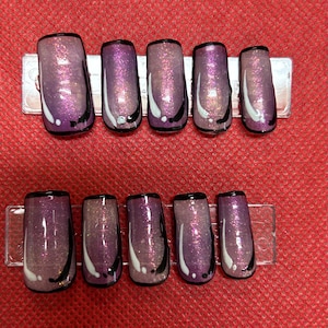 paznokcie ombre w stylu art déco