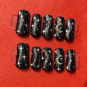 Katzenauge Galaxie Design drücken Sie auf die Nägel