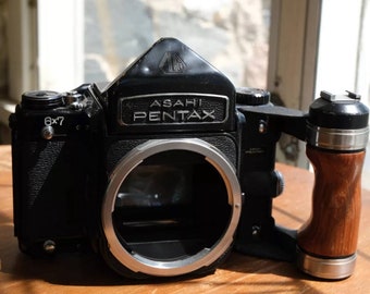 Pentax 6X7 with wooden handle