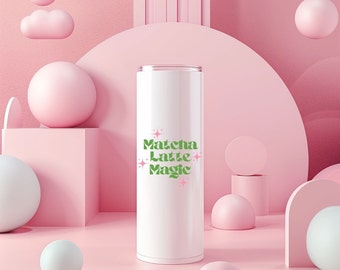 Copo fino Matcha Latte Magic, copo bonito, copo estiloso Matcha Latte, presente Matcha, presente para amantes de Matcha, copo Matcha Lover