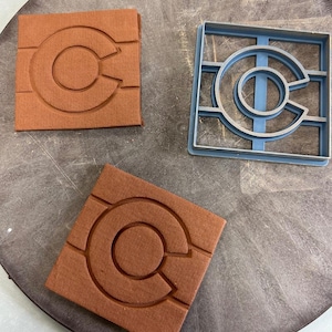 Colorado flag cookie cutter, Colorado state, Colorado stamp, state symbol, clay pottery tool, polymer stamp