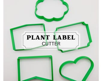 Herb marker, Garden stake cutter, Garden plant tag, Herb Tag, Veggie Tag, Plant label, Clay tool, pottery tool