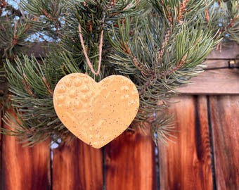 Handmade Ceramic Christmas Ornaments,  stoneware ornament, Unique Pottery Wall Hangs
