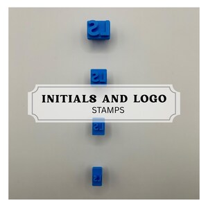 Initials stamp, name stamp, logo stamp, custom stamp, personalized initial pottery stamp, signature stamp