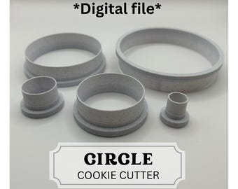 Circle cutter - Digital file only, Clay cutter, Pottery tool, Clay tool, Cookie cutter, Clay cutter, Circle cutter set