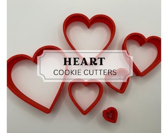 Heart Cookie Cutter Set: Clay Pottery Polymer Fondant Tools