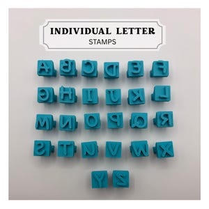 Letter stamp set, individual letters, alphabet letters, letter stamp, clay stamps, polymer stamps, leather stamps