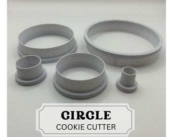 Circle Cookie Cutter Set or individual cutter, Clay & Pottery Tool