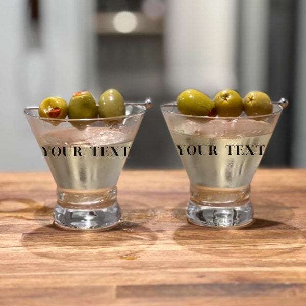 Martini Glasses Etsy