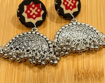 Handmade fabric earrings
