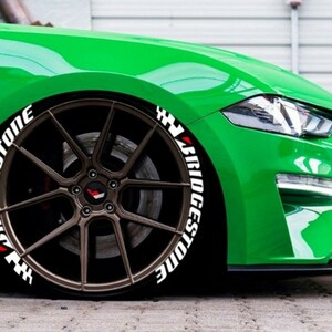 Adesivos para pneus Bridgestone, letras para pneus, decalque personalizado, 1&#39;&#39;, 8x, adesivos permanentes para pneus, novo modelo*