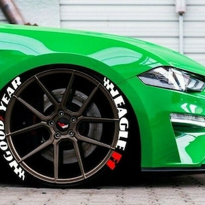 Adesivos para pneus GOODYEAR EAGLE F1, letras para pneus, decalque personalizado, 1&#39;&#39;, 8x, adesivos permanentes para pneus, novo modelo*