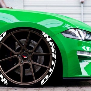 Adesivos de pneus NITTO, letras de decalque personalizadas, 1&#39;&#39;, 8x, adesivos permanentes para pneus, novo modelo*