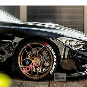 Sendnudes Tire Stickers Tire Letters Decal Custom 1'' 8x Permanent Tire Stickers