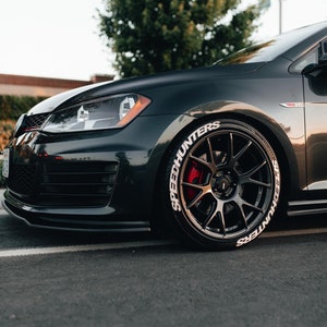 SPEEDHUNTERS Tire Stickers Tire Letters Decal Custom 1'' 8x Permanent Tire Stickers