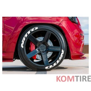 Nitto Tire Stickers Tire Letters Decal Custom 1'' 8x Permanent Tire Stickers