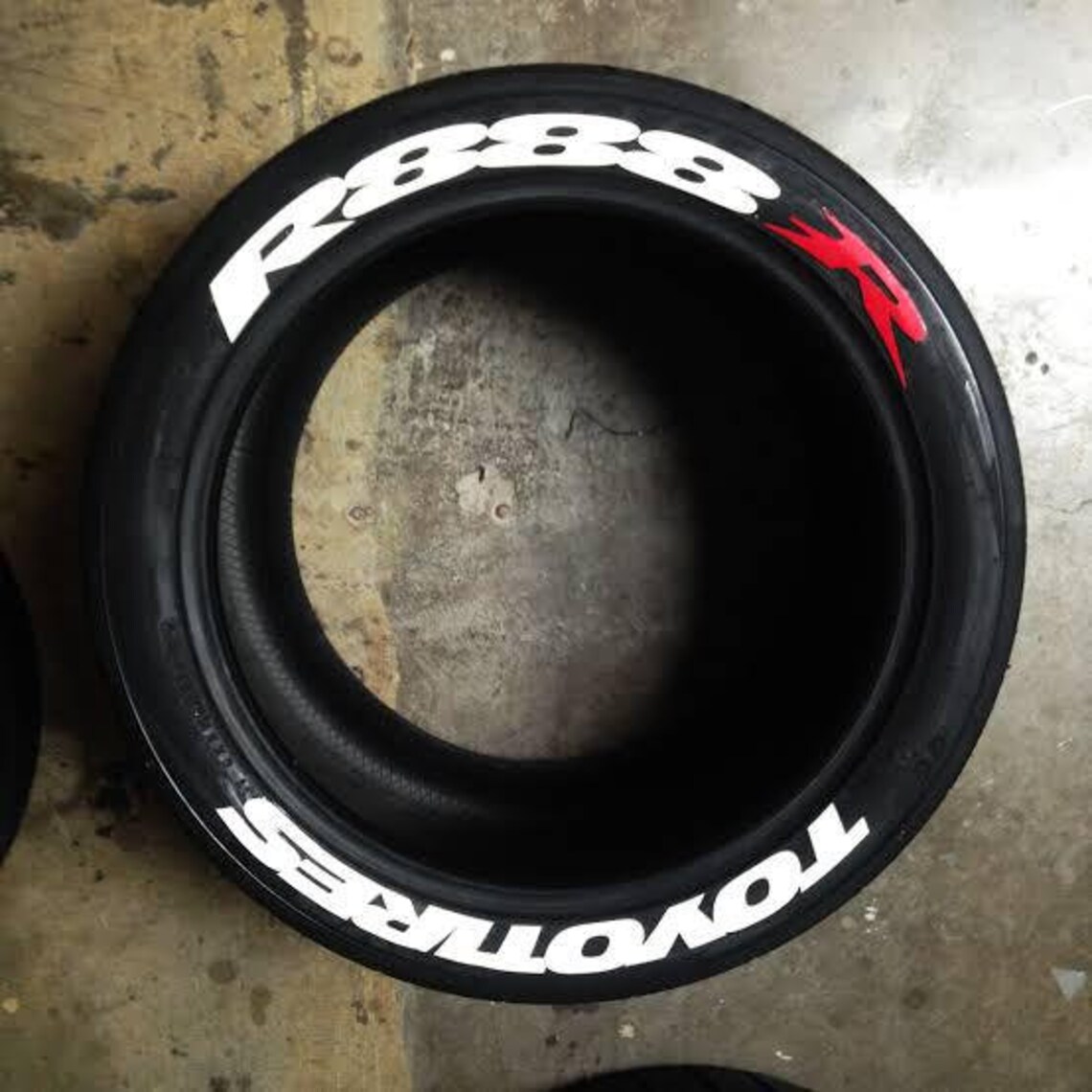 TOYO TIRES R888R Tire Stickers Tire Letters Decal Custom 1'' 8x ...