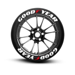 Adesivos para pneus GOODYEAR, letras para pneus, decalque personalizado, 1&#39;&#39;, 8x, adesivos permanentes para pneus