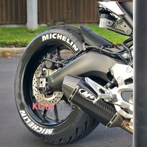 Adesivos para pneus de motocicleta Michelin Letras decalque de pneu personalizado 0,75&#39;&#39; 8x Adesivos permanentes para pneus