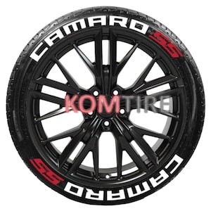 Camaro SS-bandstickers Bandletters sticker aangepaste 1'' 8x permanente bandenstickers