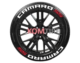 Camaro SS Tire Stickers Tire Letters Decal Custom 1'' 8x Permanent Tire Stickers