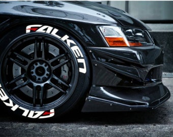Pegatinas para neumáticos FALKEN, letras personalizadas para neumáticos, 1 pulgada, 8 pegatinas permanentes para neumáticos