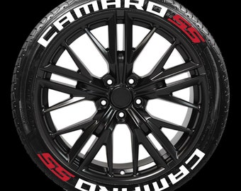 CAMARO SS Tire Stickers Tire Letters Decal Custom 1'' 8x Permanent Tire Stickers