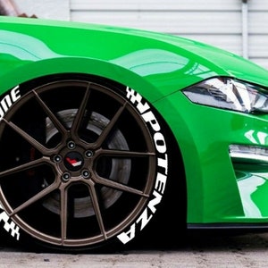 Adesivos para pneus Bridgestone Potenza, letras para pneus, decalque personalizado, 1&#39;&#39;, 8x, adesivos permanentes para pneus, novo modelo*