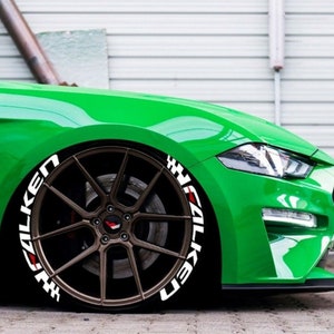Adesivos para pneus FALKEN, letras para pneus, decalque personalizado, 1&#39;&#39;, 8x, adesivos permanentes para pneus, novo modelo*