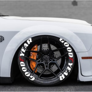 Adesivos para pneus GOODYEAR, letras para pneus, decalque personalizado, 1&#39;&#39;, 8x, adesivos permanentes para pneus