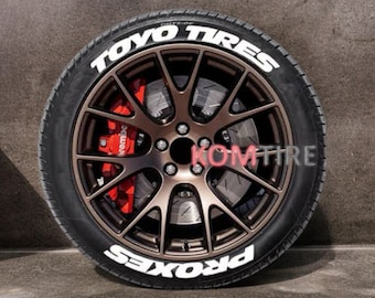 Toyo Tyres Proxes Permanent-Reifenaufkleber, benutzerdefinierte Aufkleber (8x)