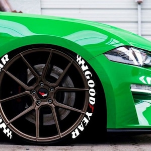 Adesivos para pneus GOODYEAR, letras para pneus, decalque personalizado, 1&#39;&#39;, 8x, adesivos permanentes para pneus, novo modelo*