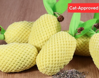 Catnip Pineapple Kicker Cat Toy: Crinkle Leaf, Silvervine Gall Fruit Attached Made by BluebubblePets