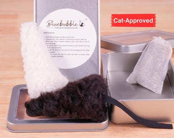 Sheepskin Mouse Cat Toys – Realistic Prey-Inspired Wool Kicker