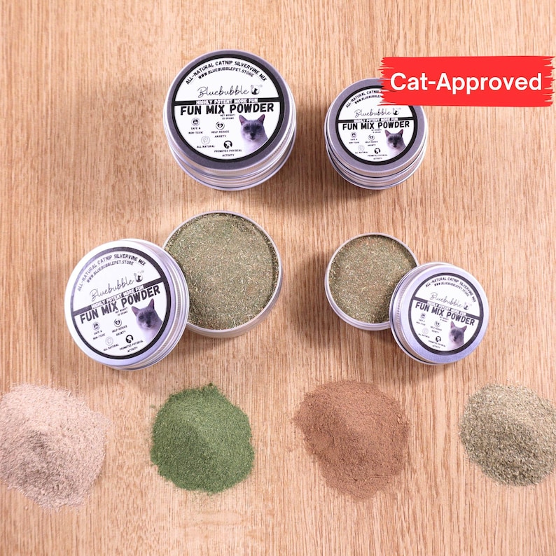Organic Catnip Silvervine Powder for Cats: All Natural Herbal Fun Mix ...