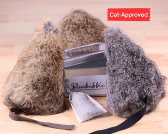 Kaninpäls Kattsparkarleksaksmus: Jumbo Naturpäls för Kaninsparklek