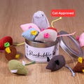 Catnip Silvervine Mouse Cat Toy with Recharging Tin