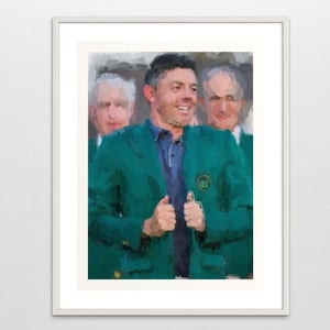 The Master - Rory McIlroy Print | Fine Art Print | Gift | Golf Gift | Golf Lover Gift | Masters Tournament | Rory McIlroy | Wall Art