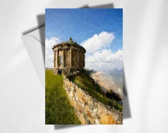 Mussenden Temple Greeting Card | Northern Ireland Greeting Card | North Coast Ireland Card |