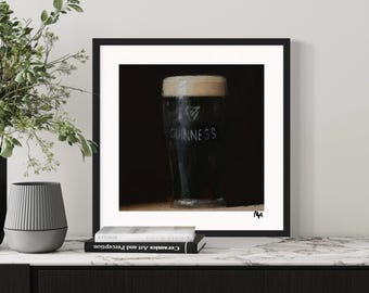 30% OFF A Pint of Guinness Square | Fine Art Print | Guinness Gift | Ireland | Home Decor | Dad Gift | Boyfriend Gift | Wall Art