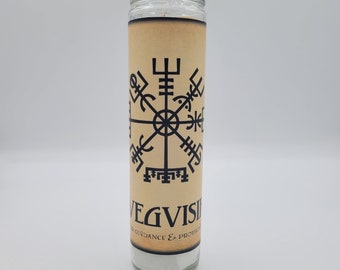 Vegvisir Candle for Guidance and Protection