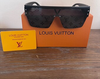 Black Louis Vuitton Sunglasses (Waimea LV Print)